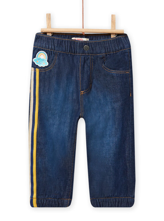Vaquero oscuro con estampado de arcoíris para bebé niño NULUJEAN / 22SG10P1JEAK005