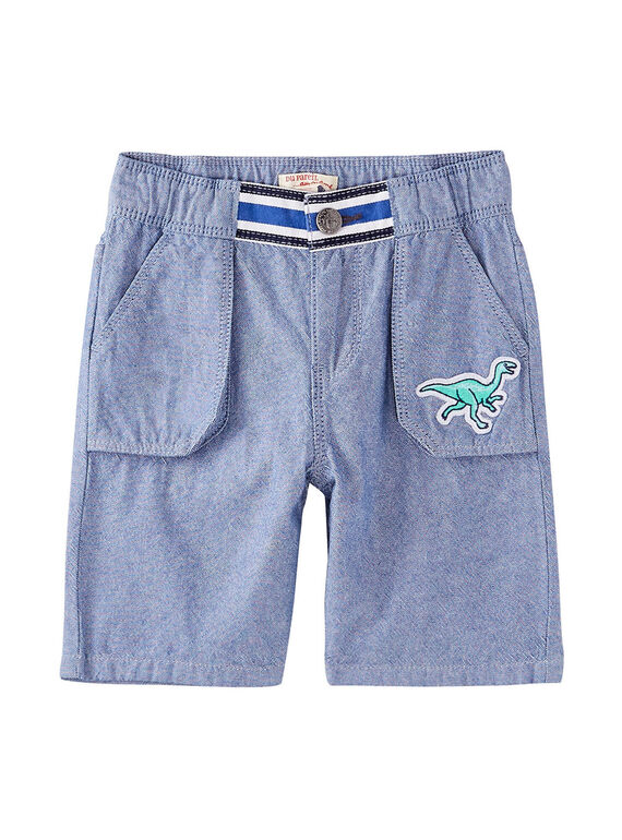 Bermudas de color azul y crudo de oxford JOQUABER2 / 20S902R3BERC201