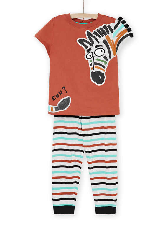 Pijama de color arcilla con estampado de : online - Pijamas |