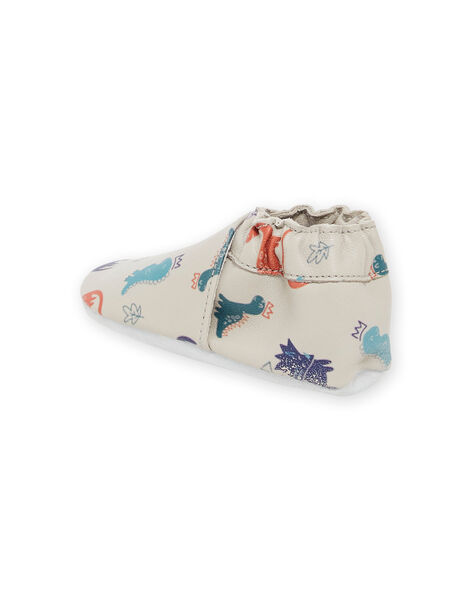 Patucos de piel elástica con estampado de dinosaurios PUCHOSDINO / 22XK3842D3SJ906