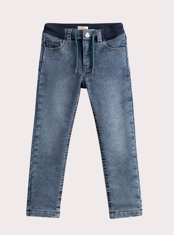 Vaqueros de mezclilla azules forrados cálidos para niños  VOBAJEAN / 24W902Q1JEAP269