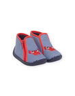 Botines azul marino, rojo y blanco con estampado de cangrejo para bebé niño NUPANTCRABE / 22KK3811D0A070
