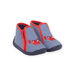 Botines azul marino, rojo y blanco con estampado de cangrejo para bebé niño