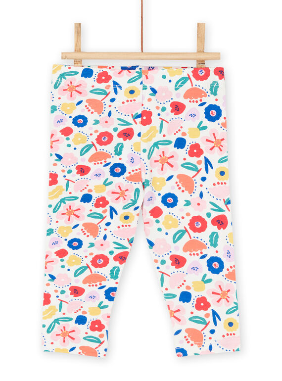 Leggings multicolor con estampado de flores RYINAULEG / 23SI09N1CAL001