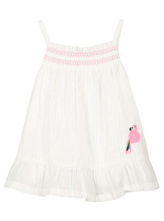 Vestido de tirantes para bebé niña FICUROB4 / 19SG09N4ROB000