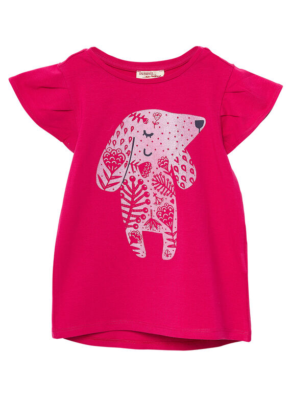 Camiseta de manga corta de color rosa JAJOTI2 / 20S90144D31F507