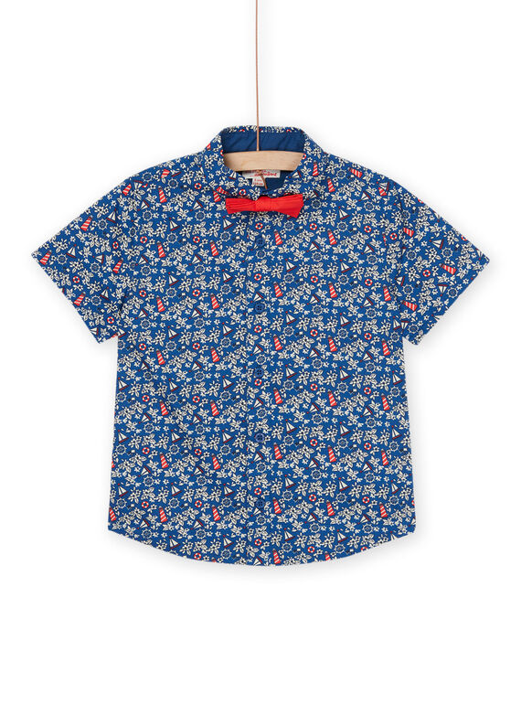 Camisa azul con estampado marino ROBLESHIRT / 23S90231CHMC204