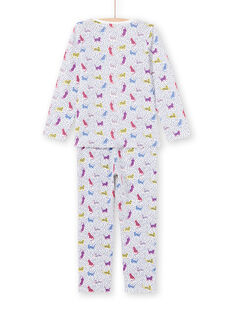 Pijama de lunares y estampado de leopardos para niña MEFAPYJPAN / 21WH1134PYJ001
