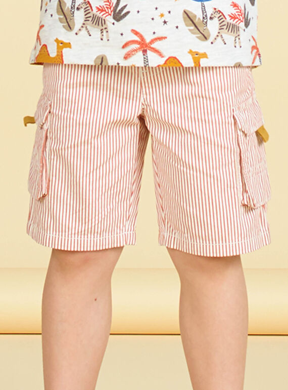 Bermudas de color camel para niño LOTERBER1 / 21S902V4BERF519