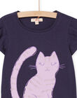 Camiseta con dibujo de gato RAJOTI1 / 23S90183TMC070