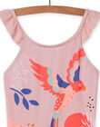 Bañador rosa empolvado para niña NYAMER4 / 22SI01L4MAID327