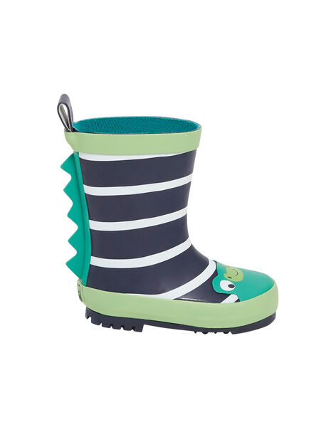 Botas de agua azul marino con estampado de rana para bebé niño NUPLUIFROG / 22KK3862D0C070