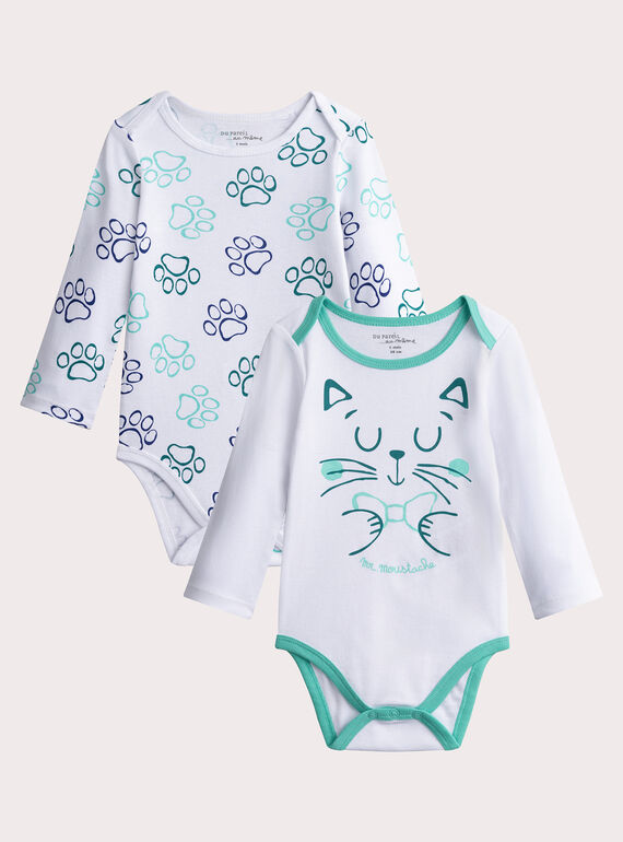 Lote de 2 body de manga larga para bebé  VEGABODCHA / 24WH1481BDL000
