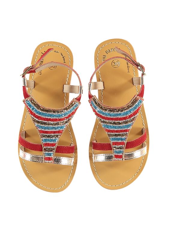 Sandalias de color rojo JFSANDTRI / 20SK35Z4D0E050