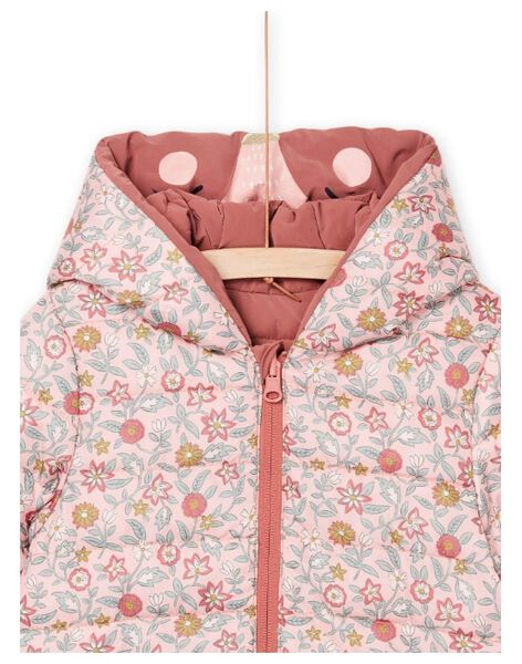 Anorak con capucha reversible por un lado y con estampado floral por el otro PAFOXDOUNE / 22W901F3D3ED321