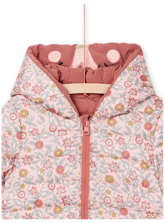 Anorak con capucha reversible por un lado y con estampado floral por el otro PAFOXDOUNE / 22W901F3D3ED321