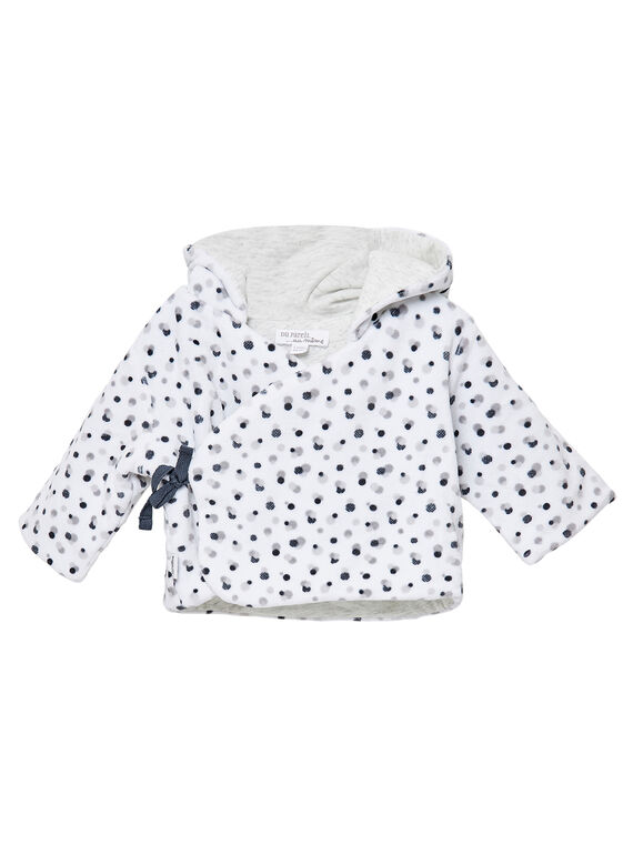 Chaqueta cómoda con capucha de terciopelo unisex para recién nacido JOU1VES / 20SF05J1VES000