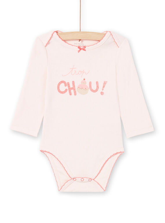 Body rosa pastel para niña MEFIBODCHOU / 21WH13B1BDLD310