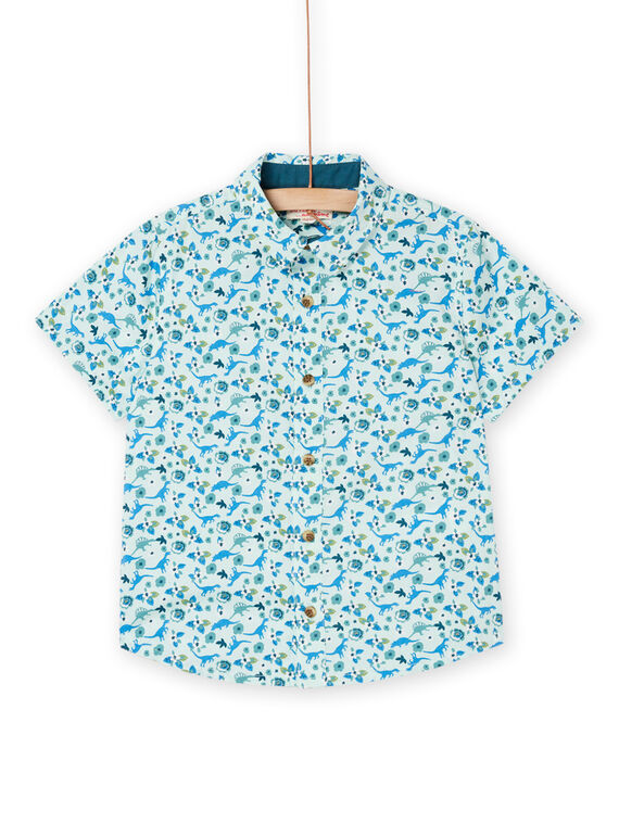 Camisa opalina con estampado de dinosaurios ROBUSHIRT / 23S90241CHMG622