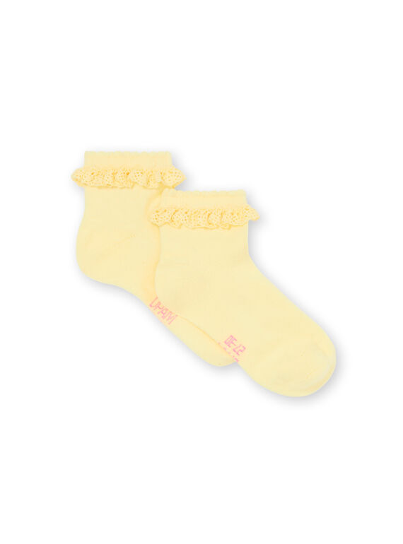 Calcetines amarillos para niña LYAJAUSOCK / 21SI01O1SOQ116