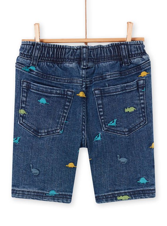 Bermudas vaqueras de color azul, con estampado de dinosaurios, para niño LOVERBER2 / 21S902Q1BERP274