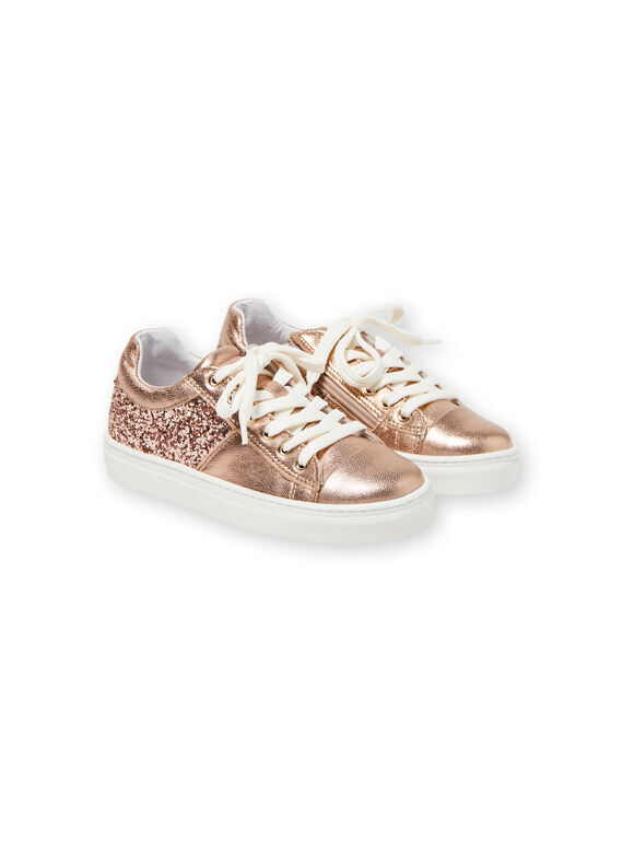 Zapatillas rosa dorado para niña LFBASGOLD / 21KK3533D3FK009