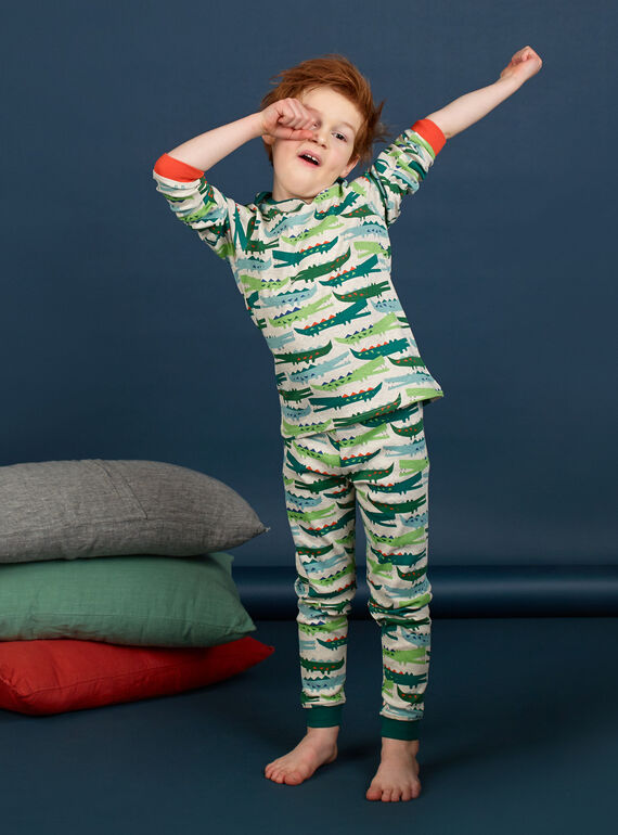 Pijama con estampado de cocodrilo para niño LEGOPYJCROC / 21SH1211PYJA010