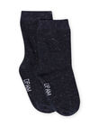 Calcetines de color azul marino para bebé niña MYIJOSOQLU2 / 21WI0917SOQ070