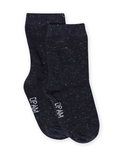 Calcetines de color azul marino para bebé niña MYIJOSOQLU2 / 21WI0917SOQ070