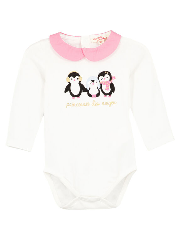 Body con cuello para niña recién nacida GIBLABODY / 19WG09S1BOD001