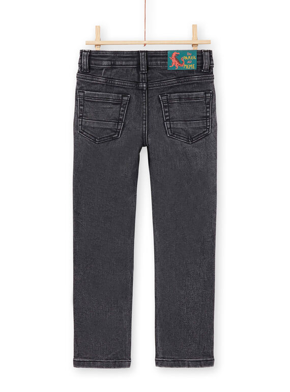 Vaquero slim antracita para niño MOPAJEAN / 21W902H1JEAK004