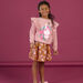 Sudadera rosa con volantes
