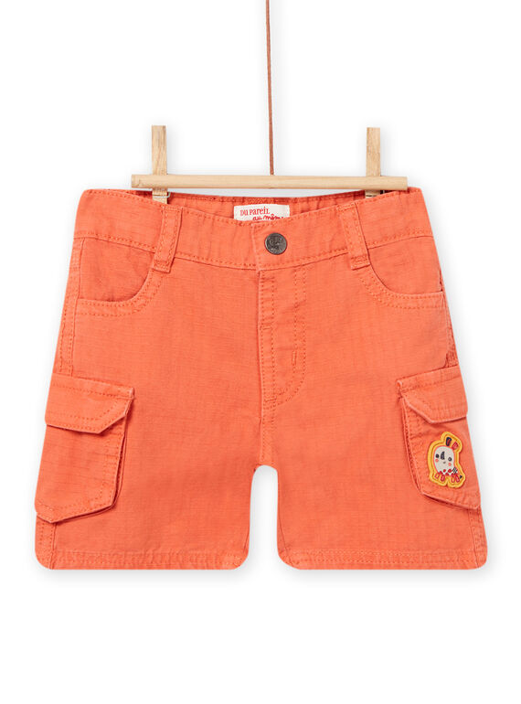Bermudas de color naranja para bebé niño NUFLABER1 / 22SG10R2BER405
