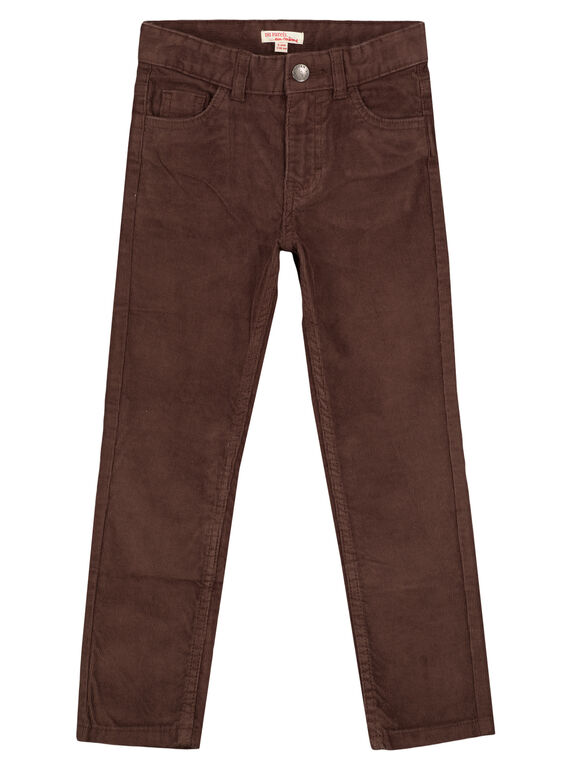 Pantalón regular-fit de pana de color cacao GOJOPAVEL6 / 19W902L1D2B816