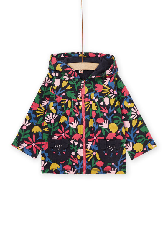 Chaqueta con capucha con estampado floral PIMUHOJOG / 22WG09R1JGHC243