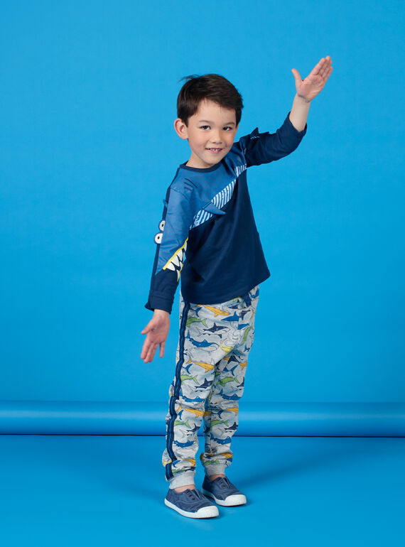 Pantalón de chándal de color gris para niño LONAUJOG2 / 21S902P1JGBJ922