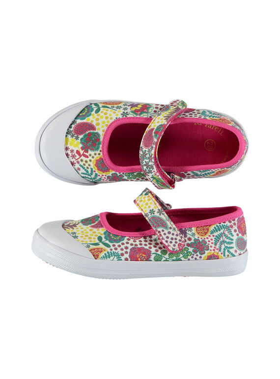 Babies de lona estampados para niña FFBABCASH / 19SK35C1D17304