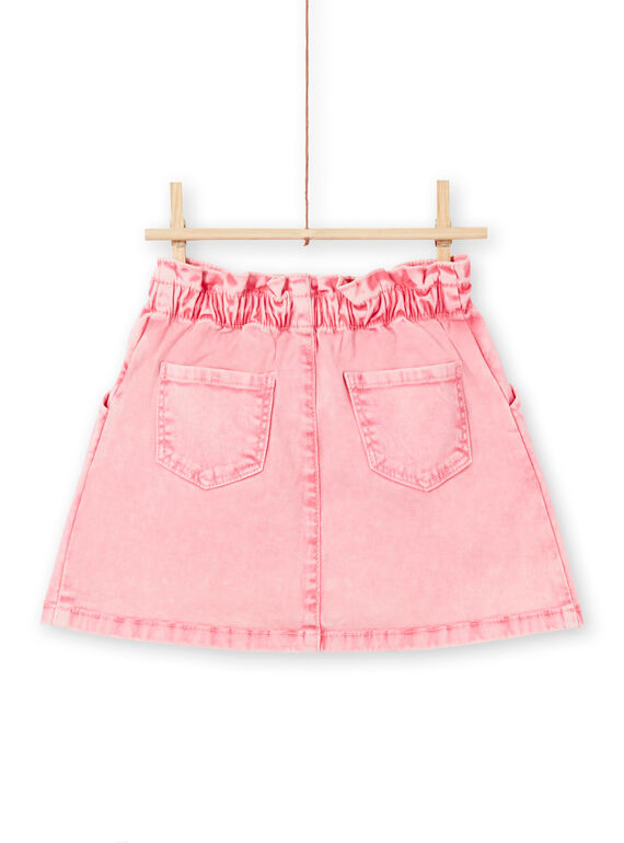 Falda vaquera de color rosa para niña MAKAJUP1 / 21W901I1JUPD305
