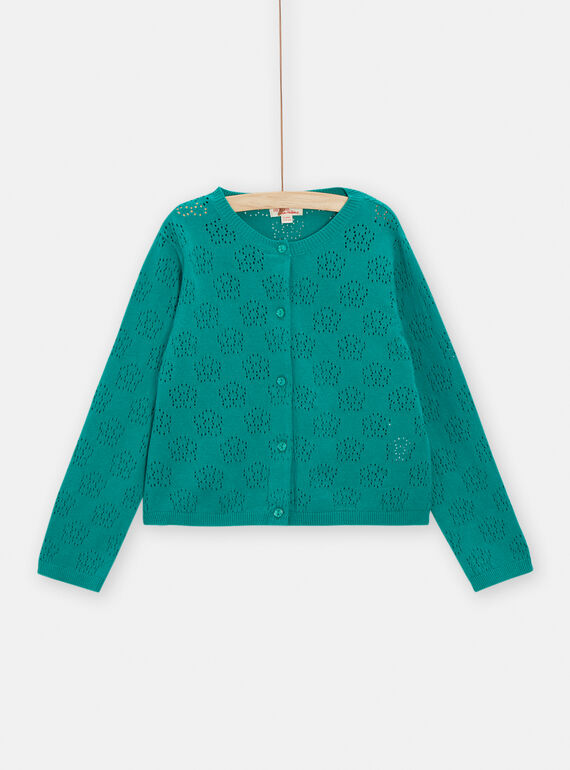 Cárdigan de color verde para niña TACOCAR / 24S901N1CAR608