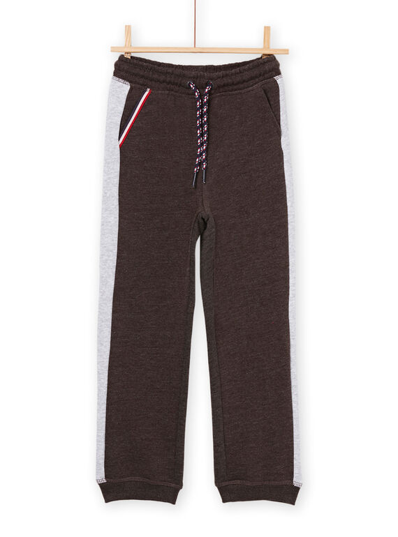 Pantalón de chándal antracita y gris jaspeado POJOJOB2 / 22W902D4JGB944