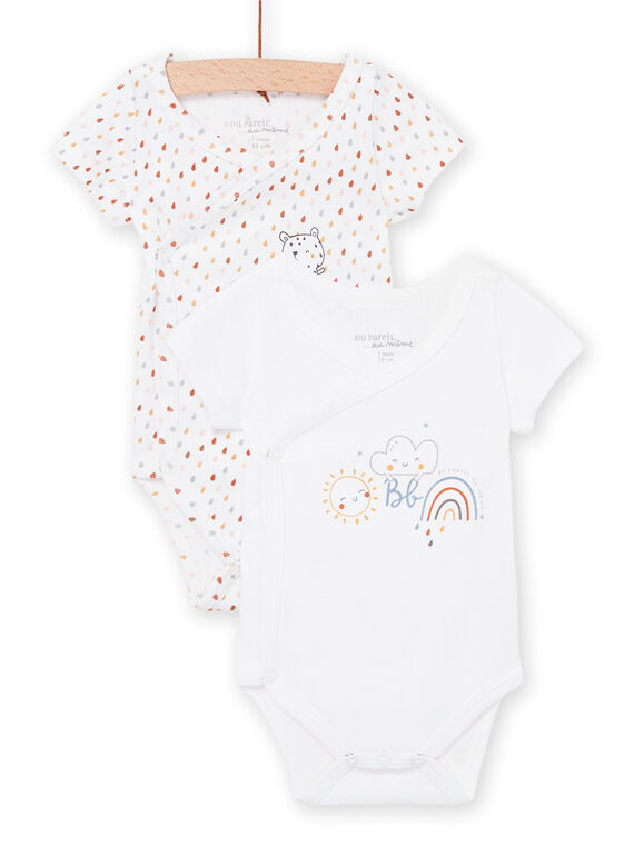 2 bodis estampados y con estampado de fantasía ROU1BOD3 / 23SF0562BDN000