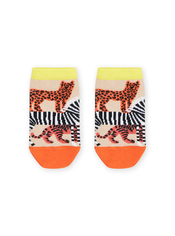 Calcetines multicolor con estampado de animales RYOJOSOQ4 / 23SI0293SOQA006