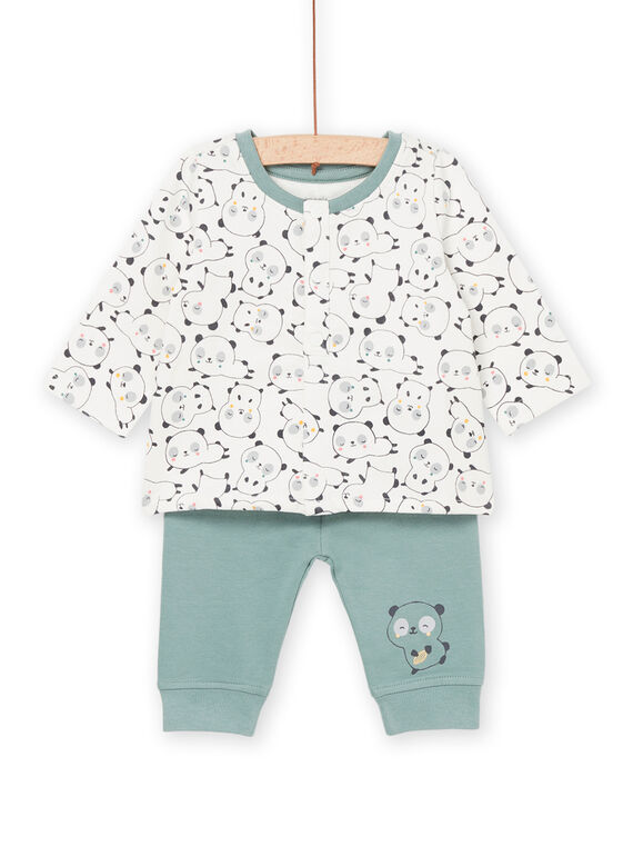 Sudadera con estampado de panda y pantalón POU1ENS4 / 22WF0482ENS001