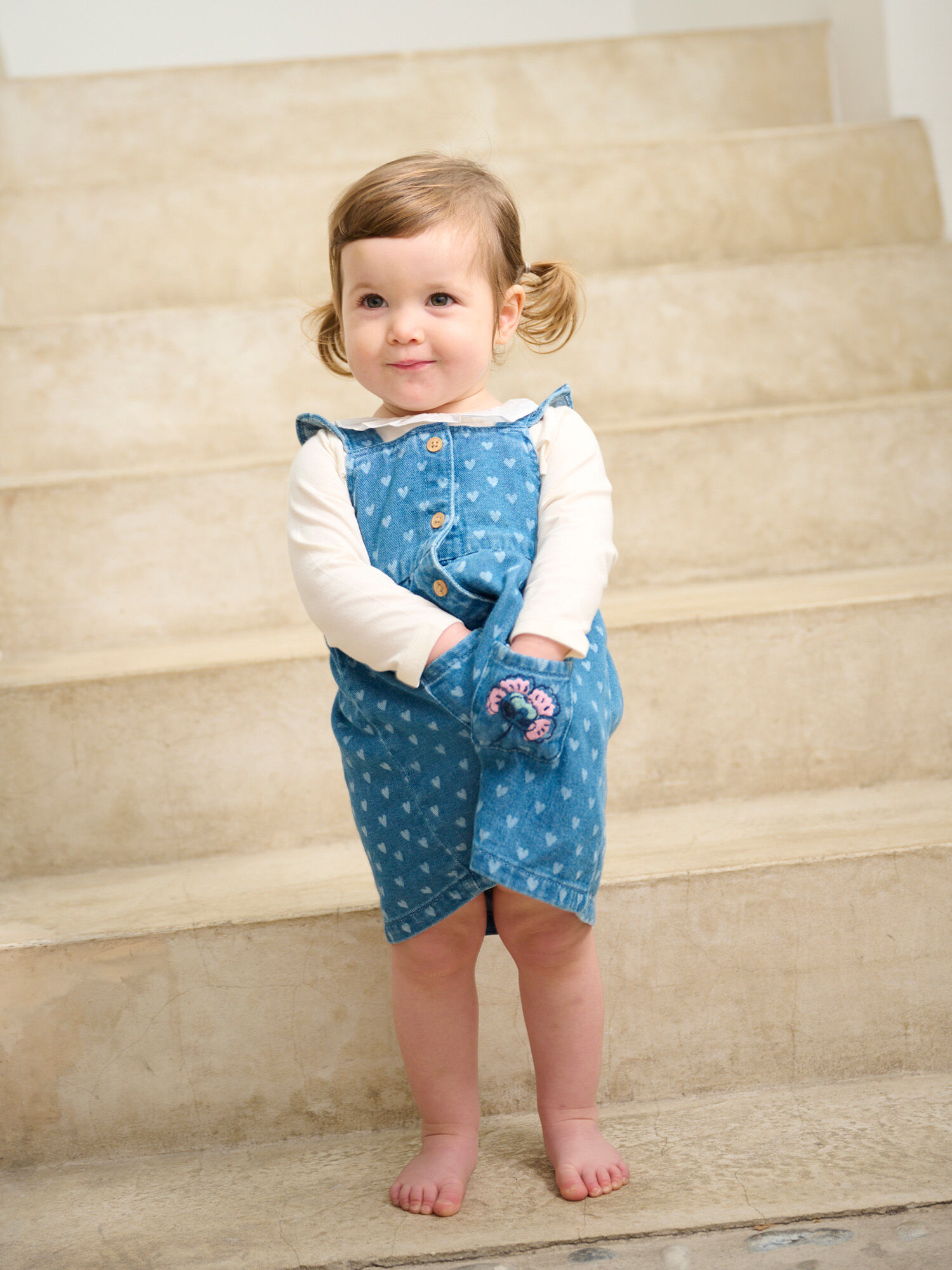 Vestido denim niña cheap