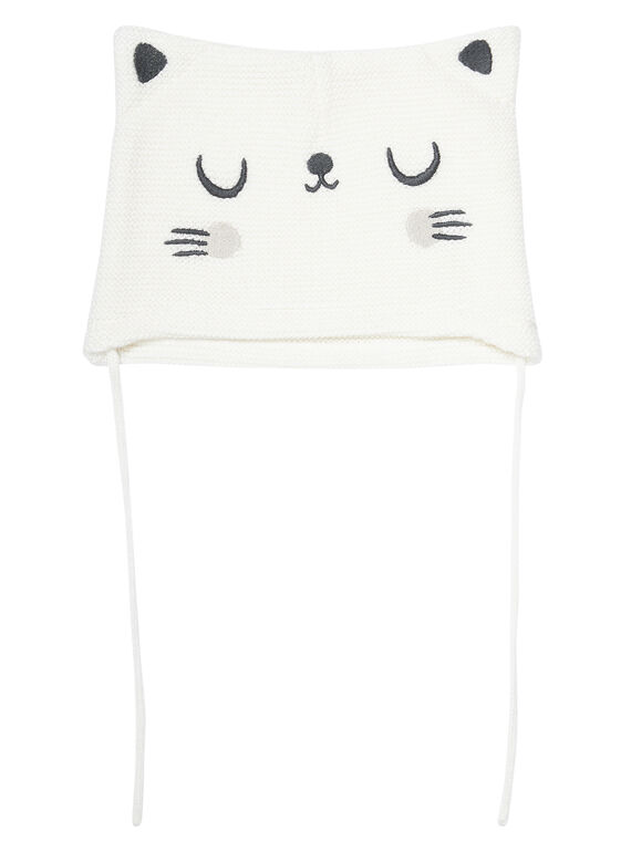 Gorro con gatito para recién nacido JOU1BON4 / 20SF42J1BON000