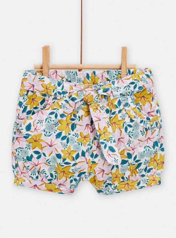 Short con estampado de flores para bebé niña TIPOSHO / 24SG09M1SHO001