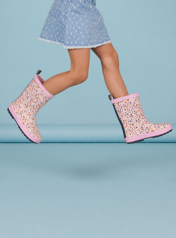 Botas de agua de fantasía con estampado colorido para niña NAPLUITACH / 22KK3562D0C030