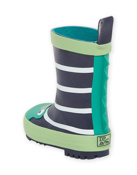 Botas de agua azul marino con estampado de rana para bebé niño NUPLUIFROG / 22KK3862D0C070