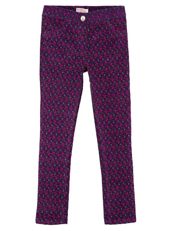 Jeggings de pana con estampado GAVIOPANT / 19W901R1PAN708