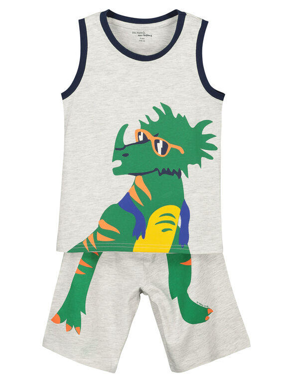 Pijama corto con estampado de dinosaurio para niño FEGOPYCTRI / 19SH12H5PYJJ906